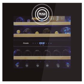 Pando Wine Cooler 60X60 PVMAVP60-25CR Black