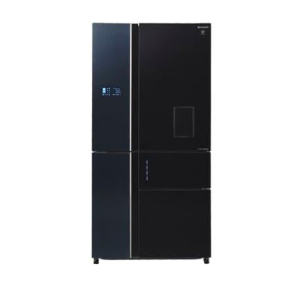 Sharp Fridge 5 Doors 26Ft SJFSD910BK Glass Black