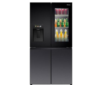 Hisense Fridge 4 Doors RQ9P780TTB1 Glass + Dark Grey